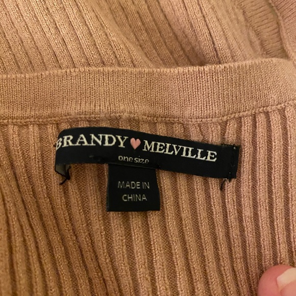 Brandy Melville tan nude top - Picture 3 of 3